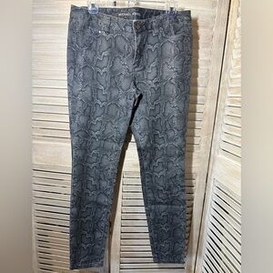 Michael Kors Coated Snakeskin Jeans